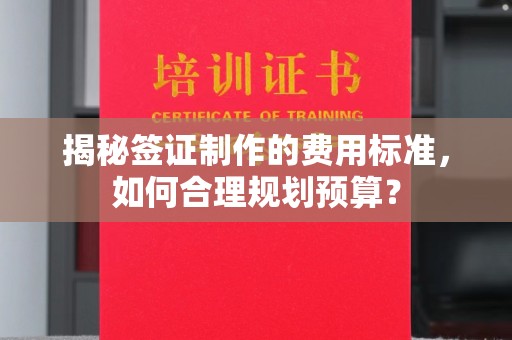 重庆揭秘签证制作的费用标准，如何合理规划预算？
