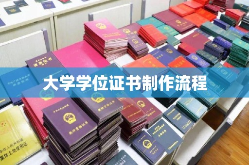 重庆大学学位证书制作流程