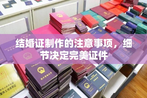 重庆结婚证制作的注意事项，细节决定完美证件