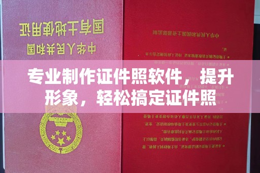 重庆专业制作证件照软件，提升形象，轻松搞定证件照
